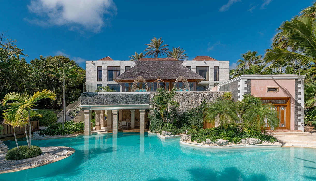 Cap Cana luxury villa with pool and gardens